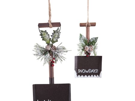 Shovel Ornaments, Set of 2 For Sale