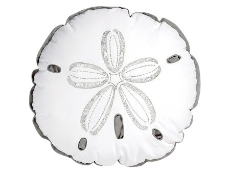 Sand Dollar Shaped Grey Indoor Outdoor Pillow Fashion