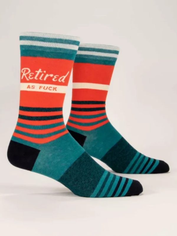 Blue Q Mens Socks Retired AF Online Sale