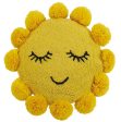 Sunshine Pillow With Pom Poms Online Sale