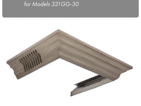 ZLINE Vented Crown Molding Profile 6 For Wall Mount Range Hood (CM6V-300G) Cheap