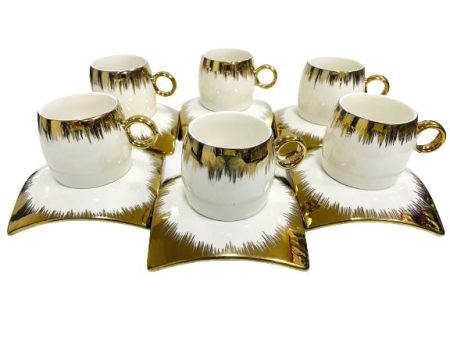 12Pc Coffee Cups Set   W&G Online now