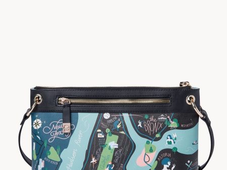 Spartina New York City Crossover Tote With Zipper Sale