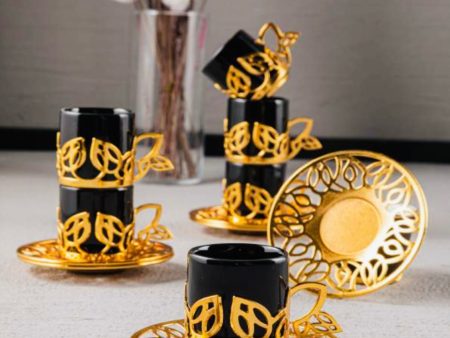 12Pc Espresso Coffee Set   Gold Fashion