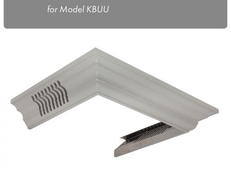 ZLINE Vented Crown Molding Profile 6 for Wall Mount Range Hood (CM6V-KBUU) For Sale