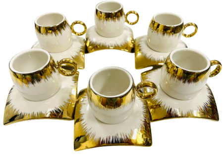 12Pc Espresso Coffee Cups Set   W&G Cheap