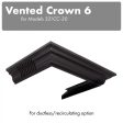 ZLINE Vented Crown Molding Profile 6 For Wall Mount Range Hood (CM6V-300C)  4.8 on Sale