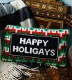 Happy Holigays Needlepoint Pillow Sale