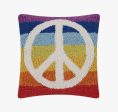 Rainbow Peace Pillow For Cheap