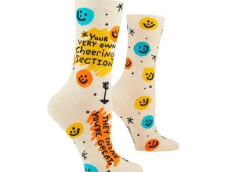 Cheering Section  Womens Crew socks For Cheap