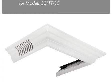 ZLINE Vented Crown Molding Profile 6 For Wall Mount Range Hood (CM6V-300T) on Sale