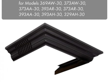 ZLINE Vented Crown Molding Profile 6 For Wall Mount Range Hood (CM6V-300A) Hot on Sale