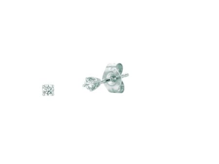 14K Gold .25ct J-K I1-I2 Round Diamond Stud Earring For Cheap