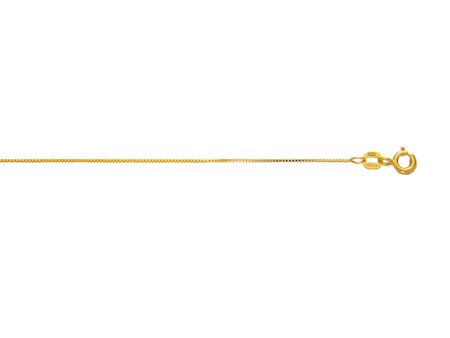 10K Gold .6mm Classic Box Chain Online now