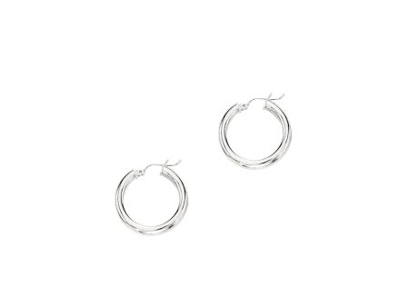 14K Gold 4x25mm Hoops Sale