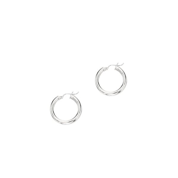 14K Gold 4x25mm Hoops Sale