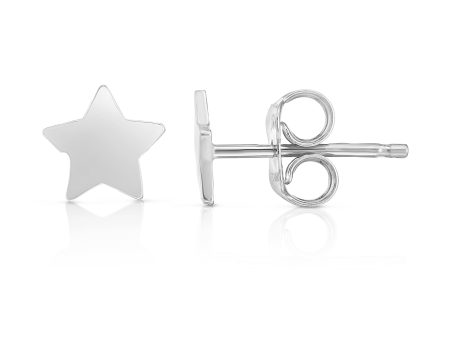 14K Gold Polished Star Stud Earring Discount