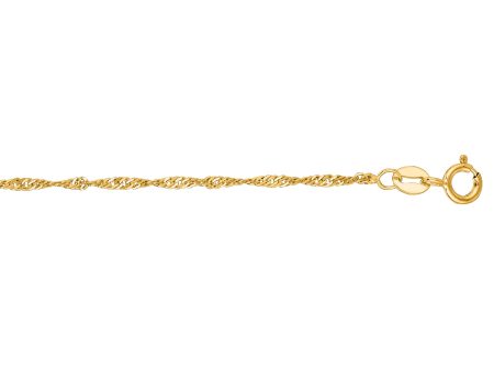 10K Gold 1.5mm Singapore Chain Online